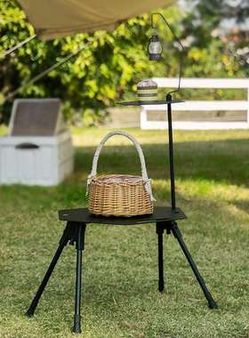 户外铝合金折叠桌轻量化可升降便携式露营桌套裝野餐桌子简易