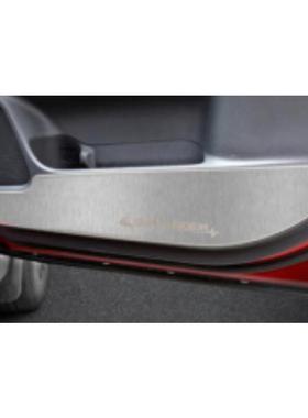 适用17欧蓝德前护角饰条车身饰条亮条ABS电镀装饰片外饰