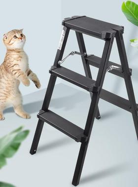 家用折叠人字梯铝合金加厚梯子室内爬梯三四步梯凳双侧工程梯凳子