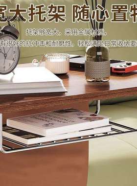 复古风可移动茶几客厅边几简约沙发旁置物架家用带轮角几床头边桌