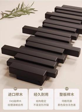 钢琴键挂钩玄关入户门实木衣挂衣架置物收纳墙上壁挂免打孔衣帽架