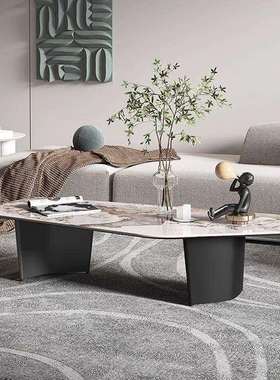 岩板意式异形茶几客厅不规则家用轻奢桌子现代简约创意小户型
