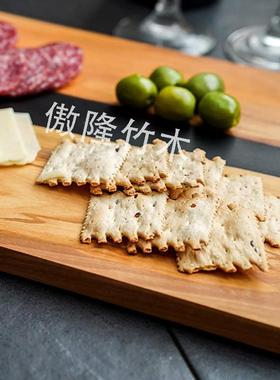 意大利进口橄榄木黑色树脂河流菜板木制菜板芝士板砧板可定