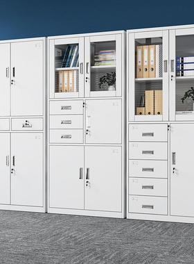 文件柜办公室资料柜铁皮档案柜财务多层凭证柜带锁矮柜收纳柜