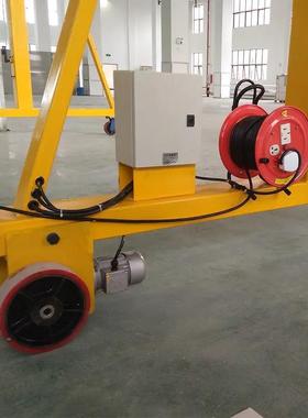 无轨电动龙门吊简易可拆卸室内外手推行走龙门架