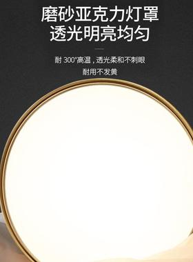 2025新款超薄全铜吸顶灯led超亮防蚊虫防潮三色遥控阳台卧室灯具