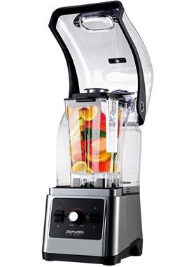 110V沙冰机商用奶茶店静音带罩冰沙机大功率碎冰机破冰机出口240V