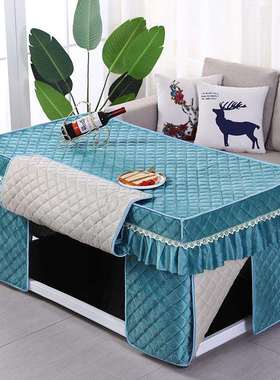 新款烤火罩加厚电炉罩套长方形茶几罩电暖炉烤火桌布罩取暖烤火被