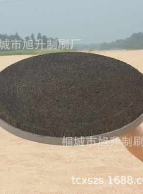 大直径圆盘刷手绑线猪鬃纳米尼龙丝毛刷盘子抛光研磨刷PVC板刷