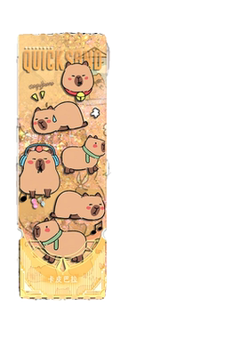 卡皮巴拉周边镭射票根摆件