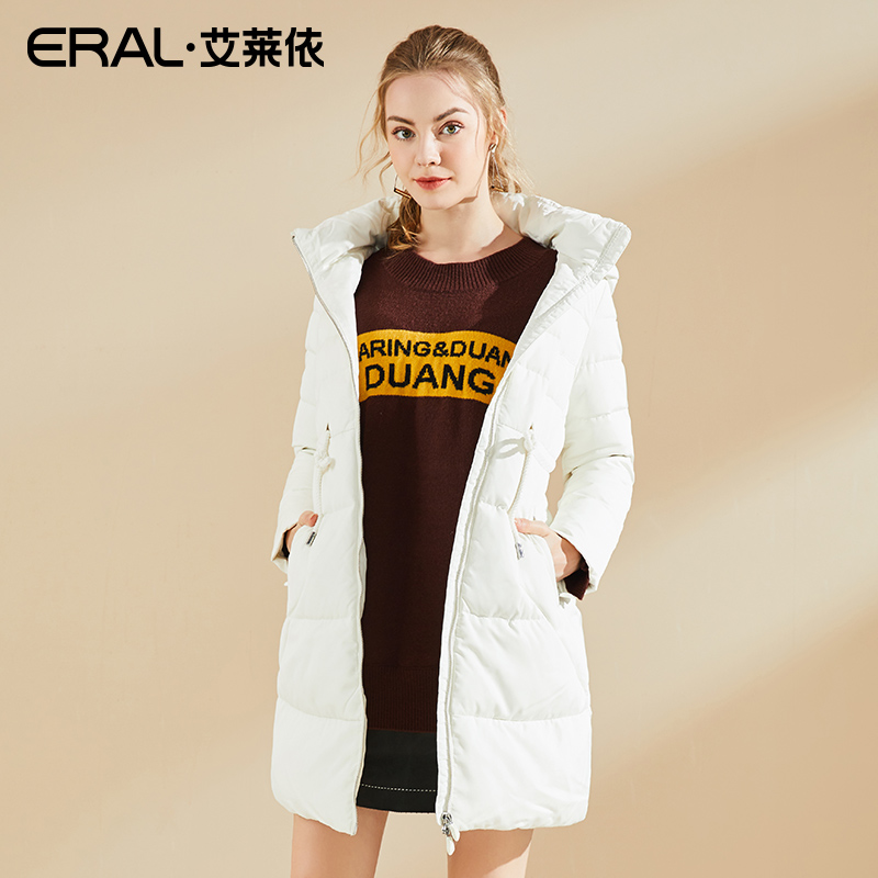 2017 FDAA 16181 ERAL 艾莱依 秋冬韩版加厚连帽羽绒服女中长款收腰 2017 FDAA 16181 ERAL 艾莱依 秋冬韩版加厚连帽羽绒服女中长款收腰