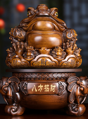 摆件客厅金蟾树脂店铺开业礼品