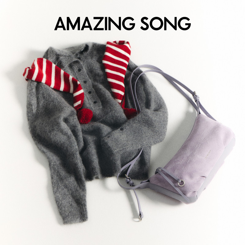 Amazing Song乙颂甜甜圈牛角包新款头层麂皮包手提包单肩斜挎包女,淘宝优惠券,粉丝福利购,淘宝优惠卷