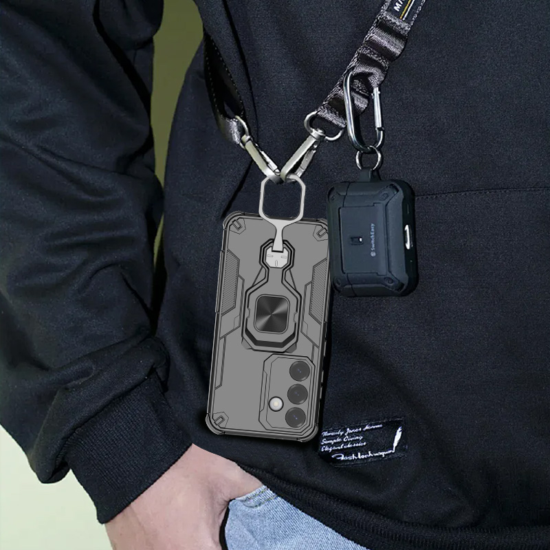 适用三星M56手机壳M56 5G保护硅胶套SM-M566B镜头全包气囊防摔galaxy磨砂软硬外壳samsung男女新款带指环磁吸 - 图2