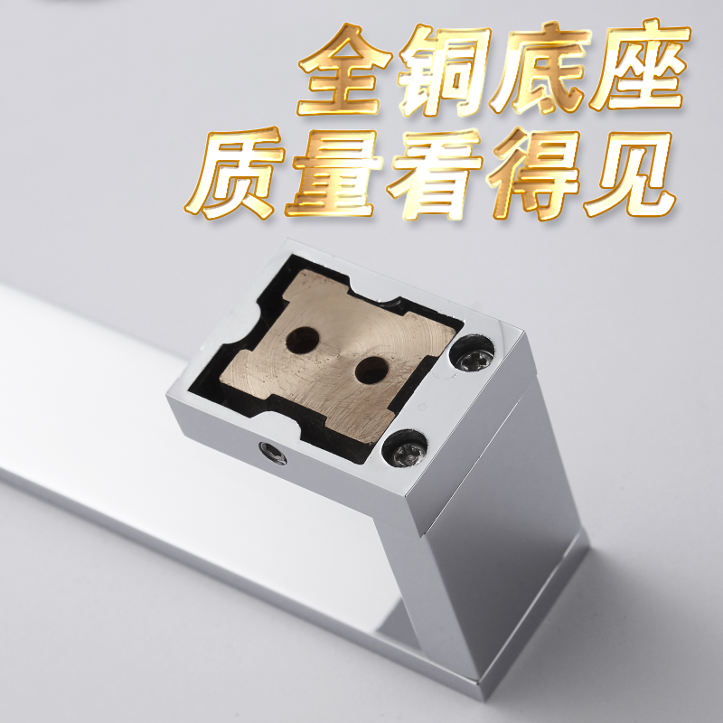 全铜实心浴室毛巾架打孔式高档轻奢简约家用卫生间壁挂晾晒毛巾杆 - 图3