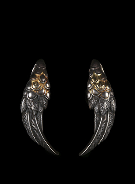 一丁轮回银饰偏翼吊坠潮流原创