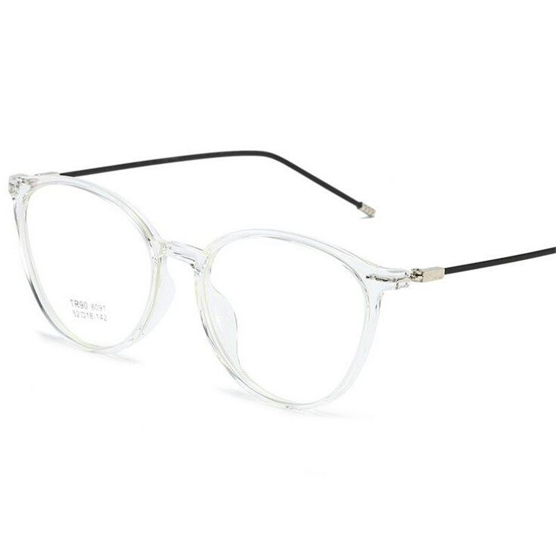 Transparent Gray Oval Nearsighted Glasses Ultralight TR90 St,淘宝优惠券,粉丝福利购,淘宝优惠卷
