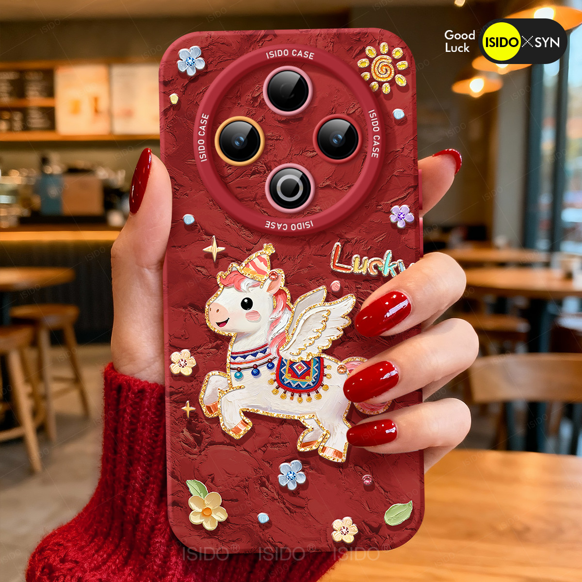 油画飞马适用vivoY500手机壳2026新款Y300I红色本命年Y300pro保护套200新年Y100硅胶X300女100+马年200叉100s,淘宝优惠券,粉丝福利购,淘宝优惠卷