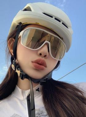 骑行护目镜户外运动登山女防风眼镜大框徒步男太阳眼镜潮太阳眼镜