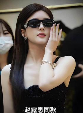 2025新款覆古太阳眼镜女赵露思同款高级感潮海边拍照出片方圆脸太