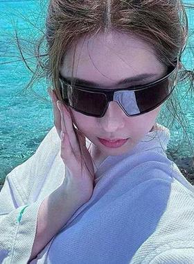 2025新款高级感两用发箍太阳眼镜女高颅顶二合一太阳眼镜开车抗UV