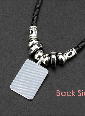 蓝瘦香菇17年网络流行梗手工蜡皮绳项链子吊坠饰品合金挂坠男女定