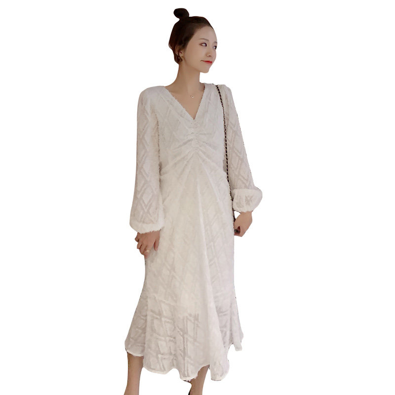 孕妇春装长款过膝仙女潮妈女连衣裙 竹丹媛连衣裙