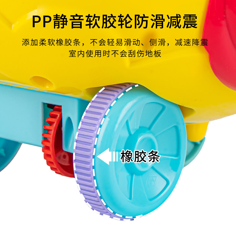 儿童手推学步推推乐小宝宝2助飞机 德叙玩具手推学步玩具