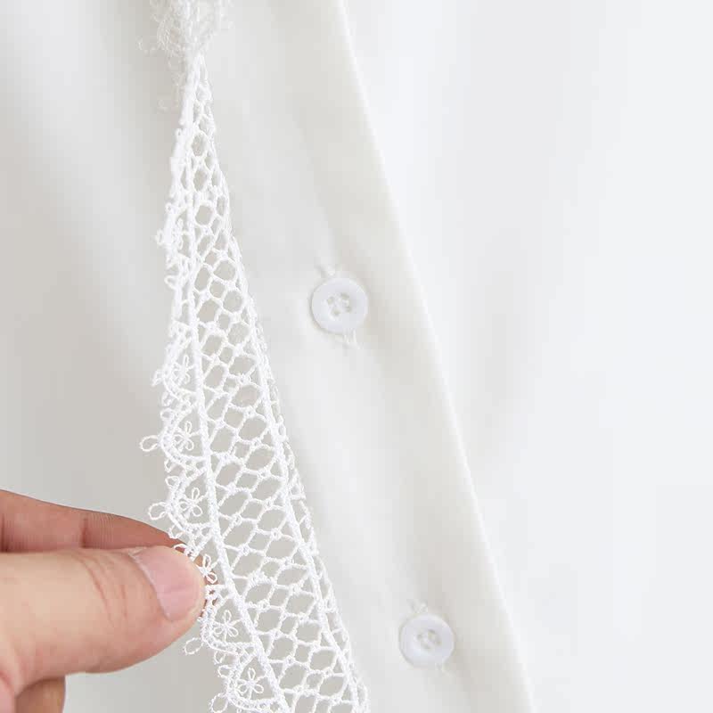 人彩衣村职业正装气质白色女衬衫 人彩衣村衬衫