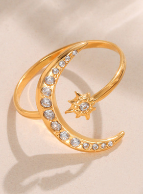 摩天轮月亮女神5A锆石超闪开口调