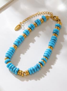 摩天轮ins天然石算盘珠手链时尚