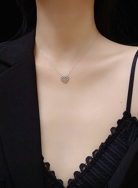 韩系小众钛钢桃心首饰套