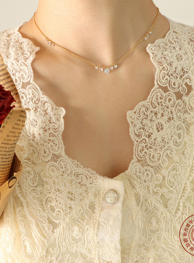 欧美ins冷淡风高级感气质璀璨锆