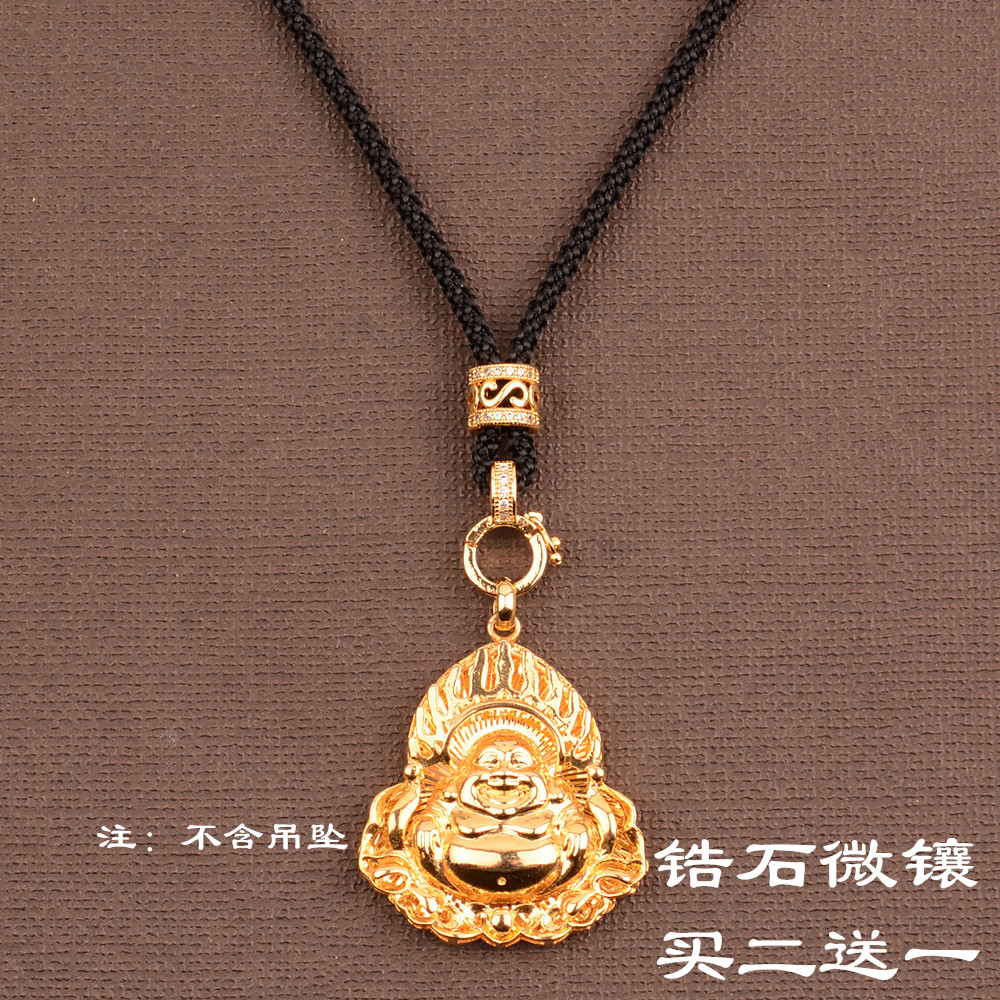 卡扣挂脖吊绳项链绳黄金蜜蜡金佛玉佩翡翠吊坠挂绳男女款挂件绳子
