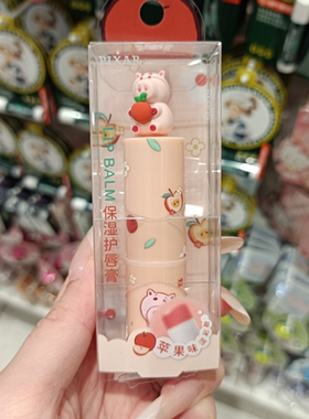 名创优品minisoMINISO迪士尼皮克斯火腿猪保湿护唇膏毛毛季路西法