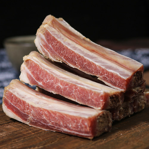 腊排骨咸排骨肉安徽六安特产手工腌制风干腊寸排骨腊肉腊味非烟熏 - 图2