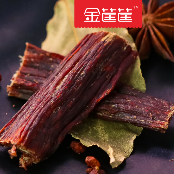 杰哥手撕风干牛肉干 麻辣超干纯牛肉 四川特产98g*2袋 - 图1