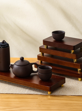 件中式实木花瓶佛像奇石茶具