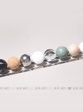 北欧风设计师八色珠子售楼处圆球
