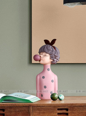 轻奢风波点客厅茶几组合装饰品