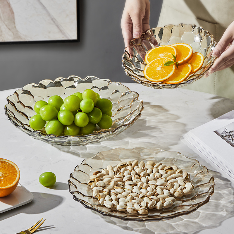 欧式轻奢水晶玻璃烟灰缸家用客厅办公室高档个性创意时尚装饰烟缸