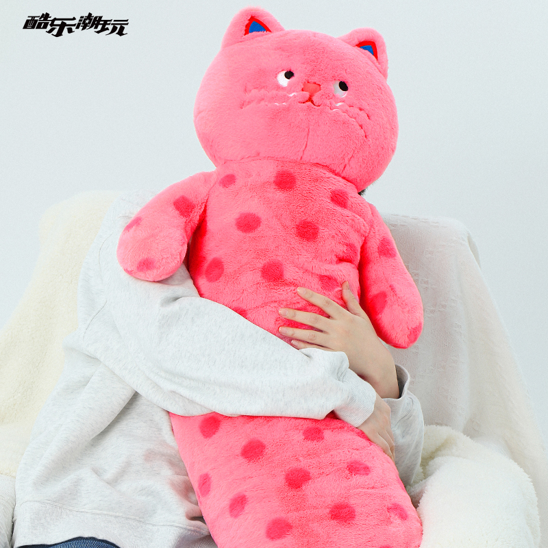 酷乐潮玩小红薯同款可爱波点猫咪抱枕