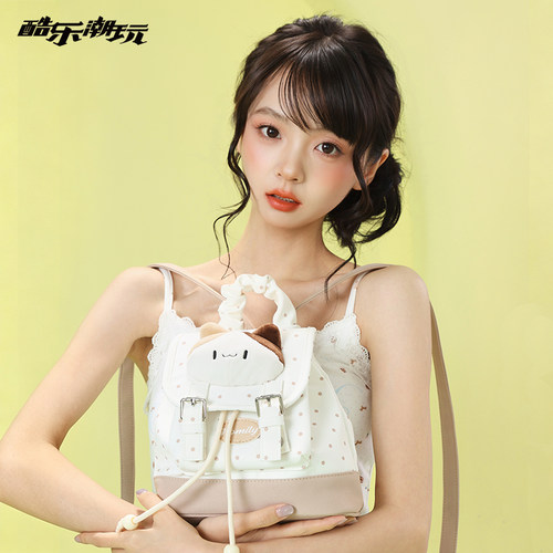 酷乐潮玩原创萌萌猫咪小双肩包女可爱卡通斜挎包单肩痛包手提包包 - 图0