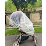 Коляска, москитная сетка, детское ветрозащитное летнее дышащее средство от комаров, с вышивкой, с медвежатами