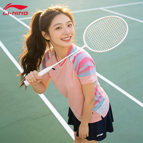李宁高级感羽毛球服女2026新款正品服大赛速干专业比赛运动服上衣 - 图0