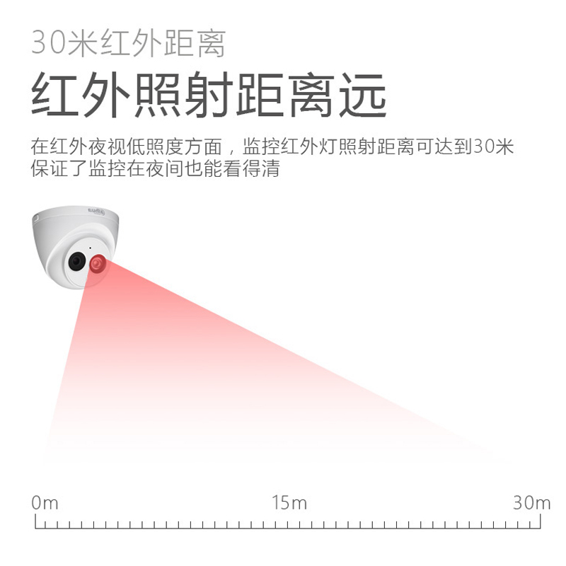 大华200万高清语音监控摄像头半球枪机手机远程poe室内户外1230 - 图3