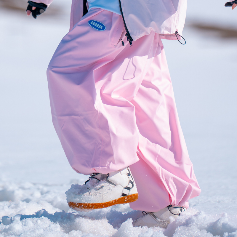 DOOREK蘑菇头新款宽松单板美式滑雪裤男士防风防水保暖自由式双板 - 图1