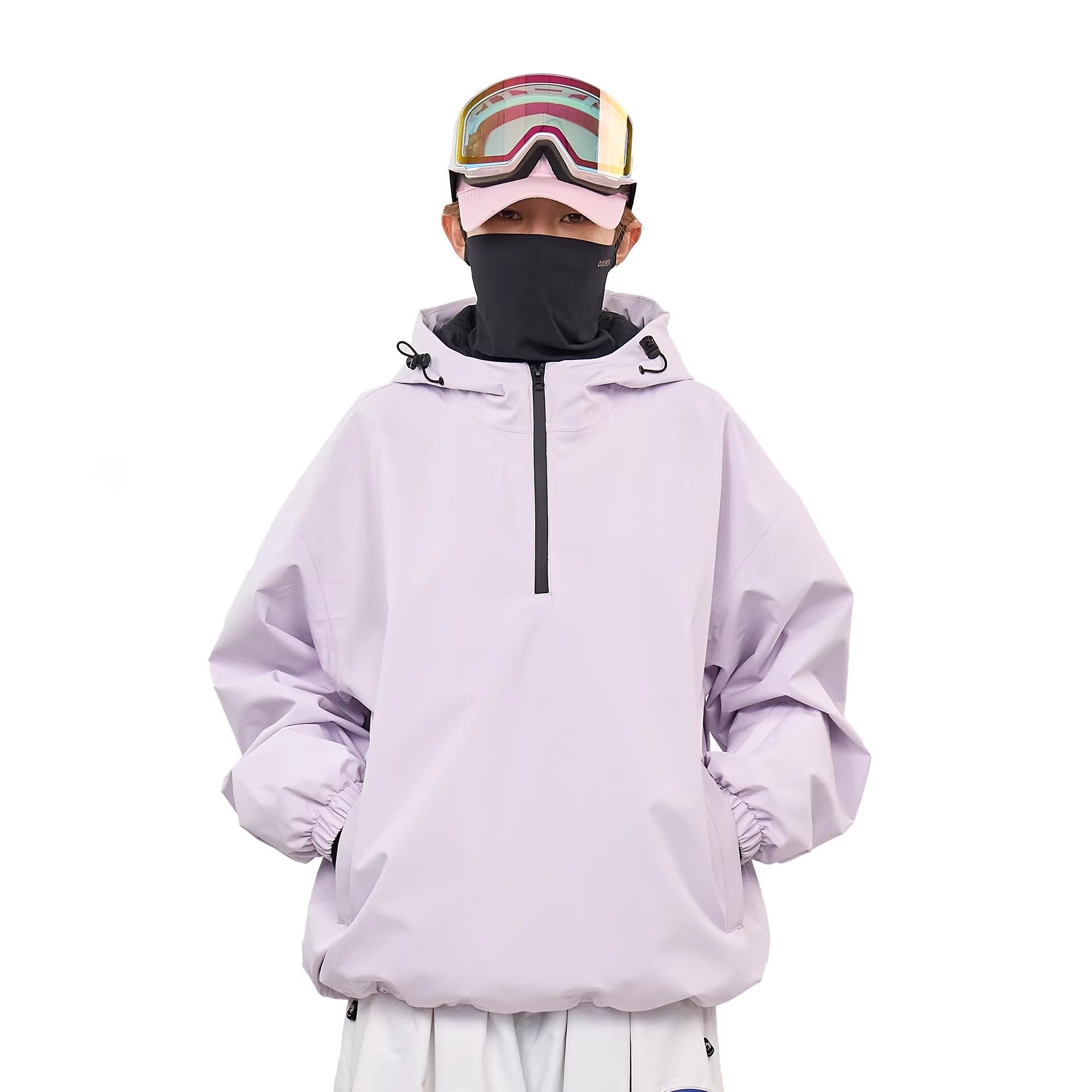 DOOREK新款套头PRO兔耳滑雪服男女外套防风防水保暖冬夹棉单双板,淘宝优惠券,粉丝福利购,淘宝优惠卷