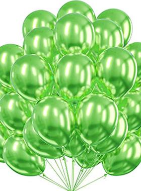 12Inch Color Metal Theme Confetti Round Latex Balloon Gold S