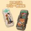 Zootopia surrounding high-looking transparent double-layered stationery box student large-capacity flip-top pen box birthday gift